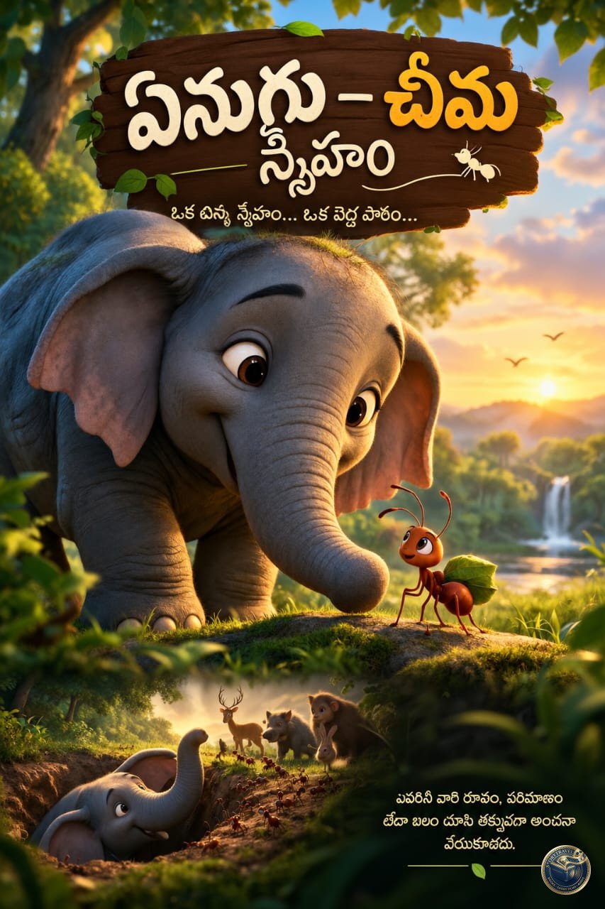Cover Art for Elephant and Ant friendship